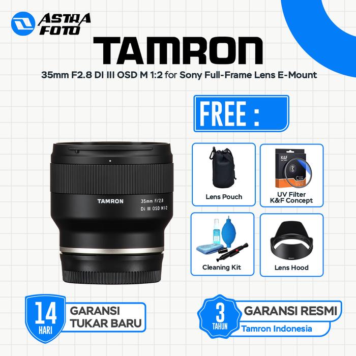 Tamron TAMRON 35mm F2.8 DI III OSD M 1:2 Lensa For Sony FE Full Frame E Mount - Standard Box