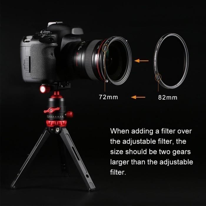 KNF Concept 52mm Lens Filter Nano-X Variable Fader ND2-32 + CPL Filter · 6