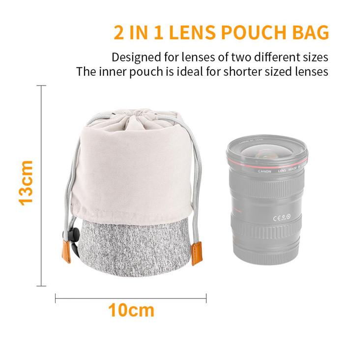 KNF Concept Protective Lens Pouch for Camera Lens 10x18cm Lens Bag K&F · 4