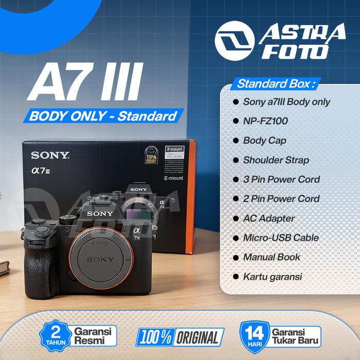 Sony SONY ALPHA A7III / SONY A7 MARK III BODY ONLY Full Frame - Standard