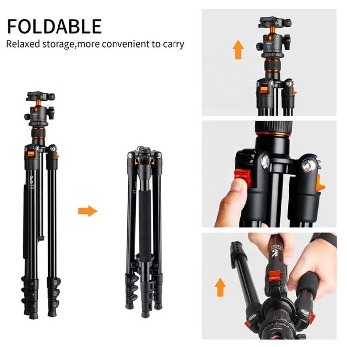 KNF Concept Camera Aluminum Tripod SA234 with Ballhead Kit BH-28 K&F Concept · 2