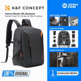 KNF Concept Nature Wander 25L Backpack Tas Ransel Travel For Camera & Laptop 16inch - Tas Kamera K&F Concept