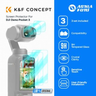KNF Concept Screen Protector For DJI Osmo Pocket 3 Tempered Glass 9H Lens Protector Antigores LCD Lens Guard K&F Concept