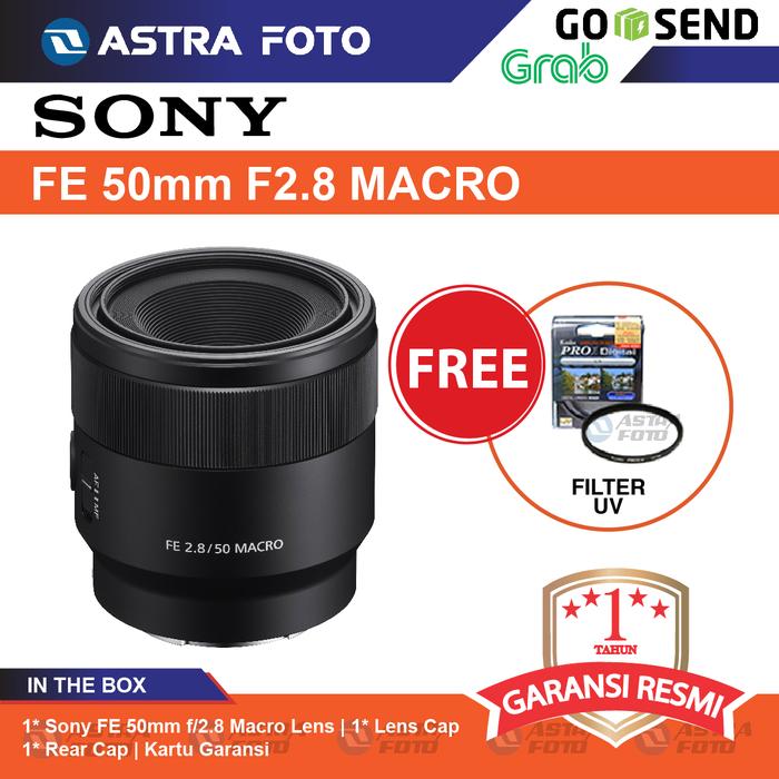 Sony FE 50mm f/2.8 Macro Lensa Kamera / SEL50M28 - Garansi resmi · 2