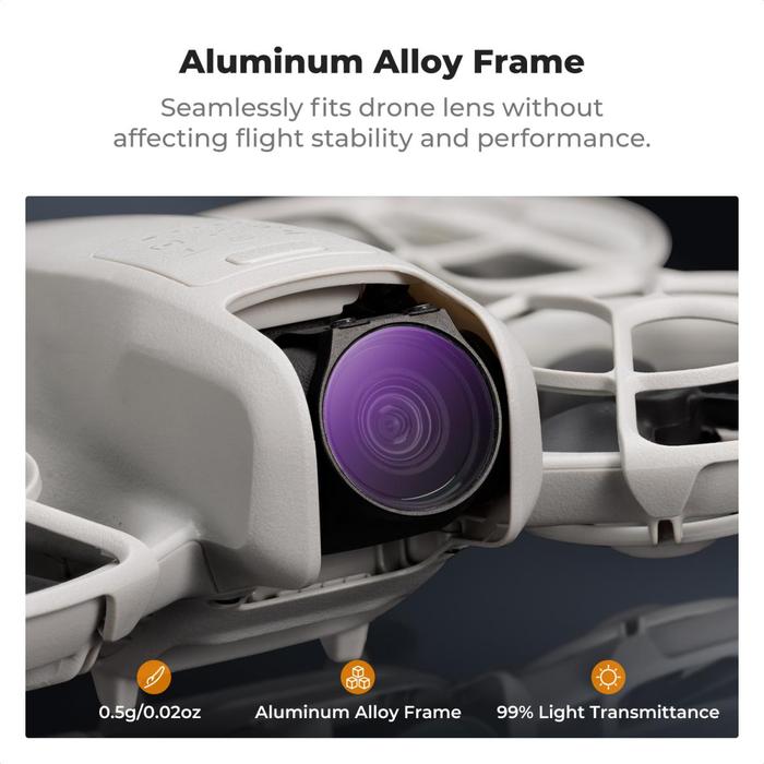 K&F Concept DJI NEO ND Filter Kit 4pcs ND8 ND16 ND32 ND64 KNF Concept 4-Pack Filter Original · 5
