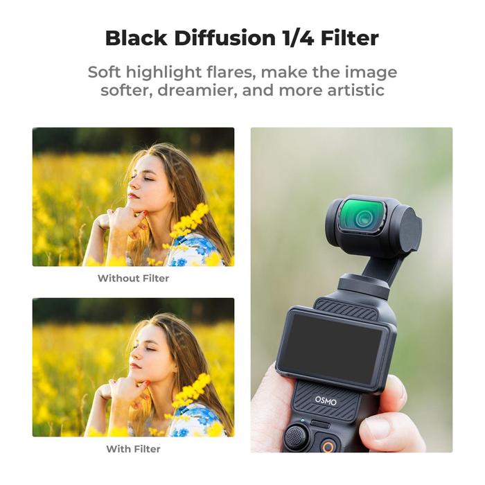K&F Concept Filter CPL + Black Pro Mist 1/4 + ND2-32 For DJI Osmo Pocket 3 KNF Concept 3-Pack Filters · 7