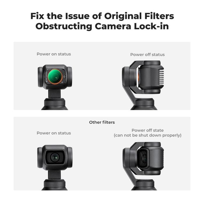 K&F Concept DJI Osmo Pocket 3 Filter CPL + ND16 + ND64 + ND256 Magnetic Multi Coated HD KNF Concept · 4