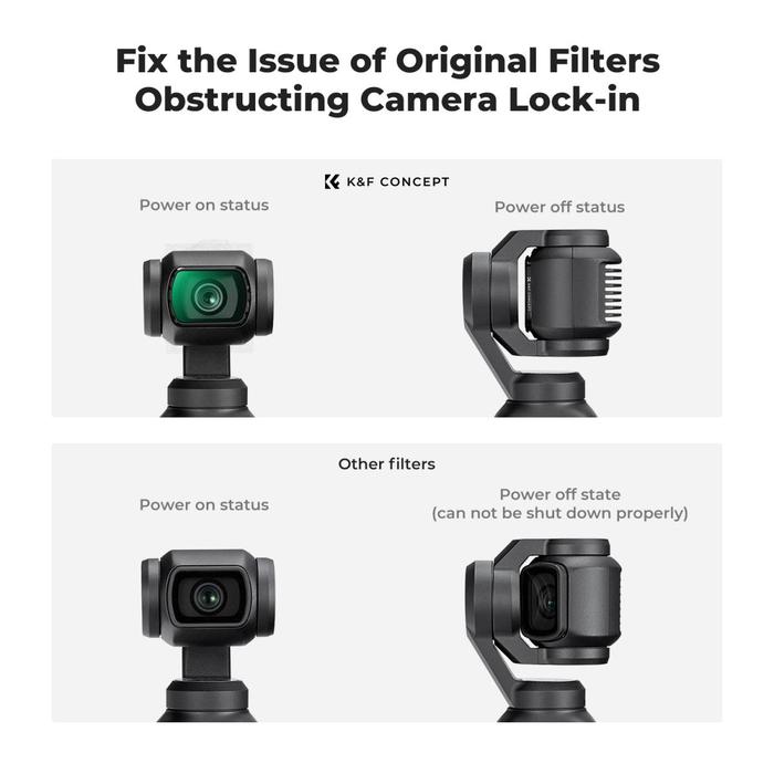 K&F Concept Black Diffusion Mist 1/8 Filter For DJI Osmo Pocket 3 KNF Concept · 6
