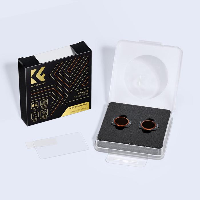 K&F Concept Variable ND2-32 + ND32-512 Filter For DJI Osmo Pocket 3 VND KNF Concept · 9
