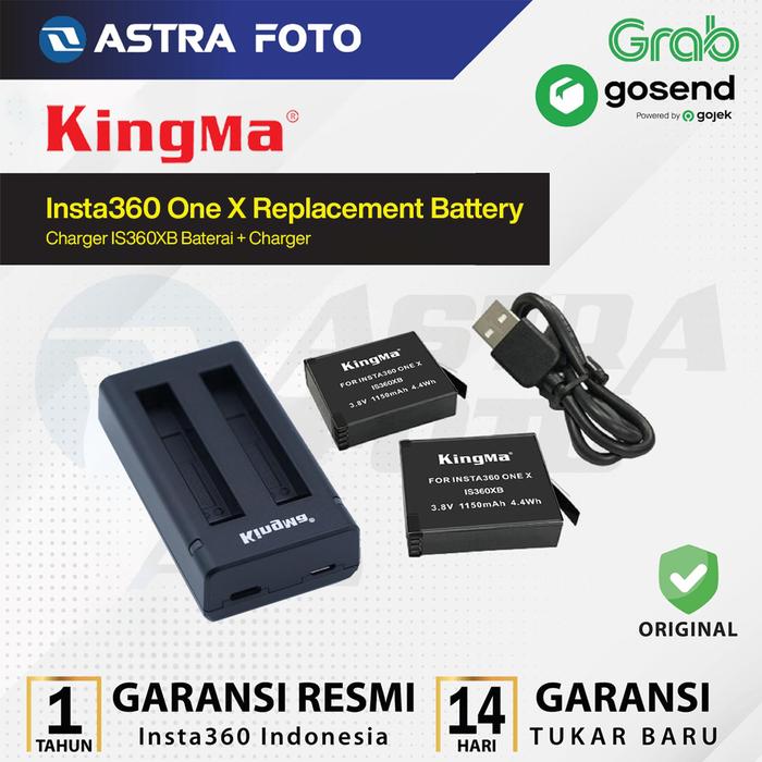 Kingma Battery And Dual Slot Charger For  Insta360 One X IS360XB Baterai + Charger - Battery Only · 8