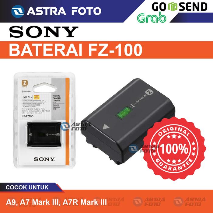 Battery Sony FZ100 / Baterai Sony FZ 100 ORIGINAL For Sony A7III A7IV A6700 A7C II A7SIII A7RV ZV-E10II DLL · 2