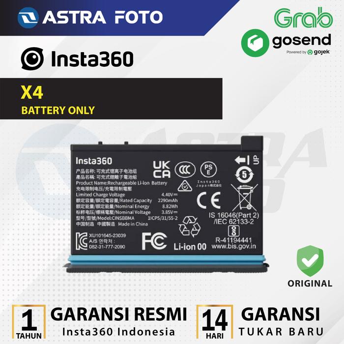Insta360 Insta360 X4 Battery for Insta 360 X4 Baterai GARANSI RESMI