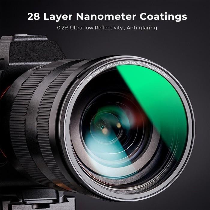 KNF Concept 67mm 4in1 Filter Magnetic GND8 ND8 ND64 ND1000 with Filter Case K&F Concept - Gambar 6