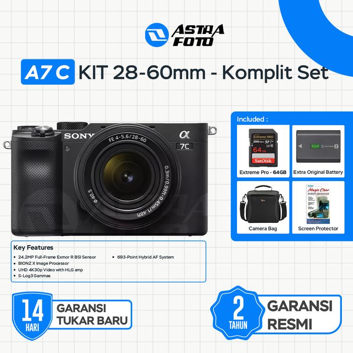 Sony A7C Kit 28-60mm Kamera Mirrorless Full Frame - Sony A7C Kit Lens - Standard · 2