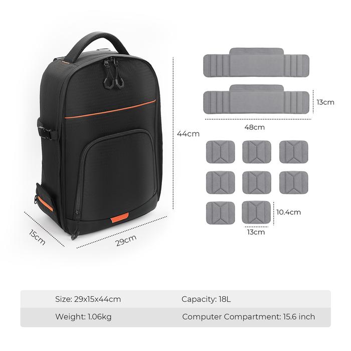 KNF Concept Nature Wander 18L Backpack Camera & Laptop 15.6inch - Tas Kamera Ransel Travel K&F Concept - Gambar 9