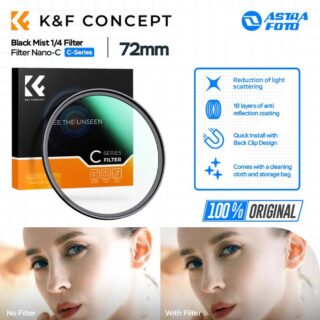 KNF Concept 72mm Lens Filter Nano-C Black Mist 1/4 Filter K&F Concept Black Diffusion