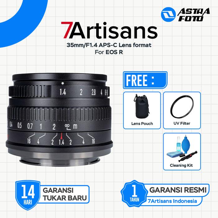 7Artisans 35mm/F1.4 APS-C Lens format for Mirrorless Camera - FUJI FX SILVER · 7