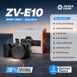 Sony Alpha ZV-E10 Body Only Mirrorless Camera - ZVE10 / ZV E10 - UNIT ONLY