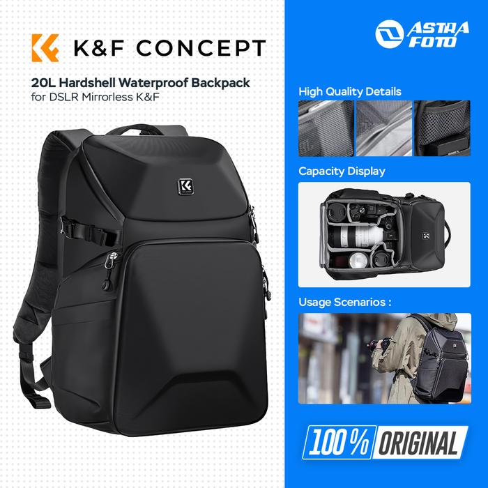 KNF Concept KNF Concept 20L Hardshell Waterproof Backpack Tas Kamera K&F Bag