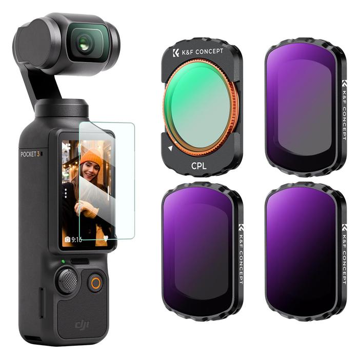K&F Concept DJI Osmo Pocket 3 Filter CPL + ND16 + ND64 + ND256 Magnetic Multi Coated HD KNF Concept · 2
