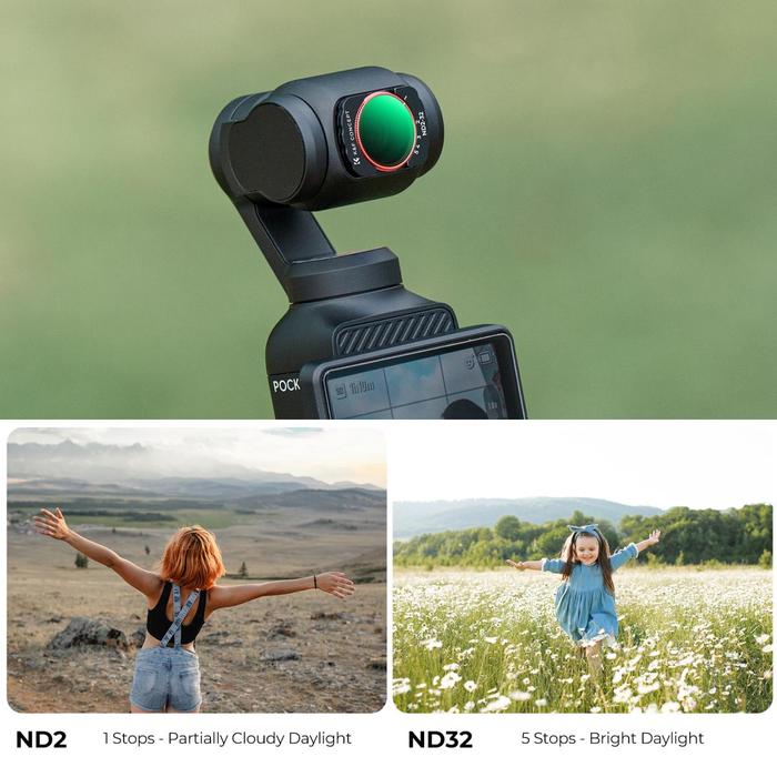 K&F Concept Variable ND2-32 Filter For DJI Osmo Pocket 3 Magnetic Filter Nano Coating VND KNF Concept · 5
