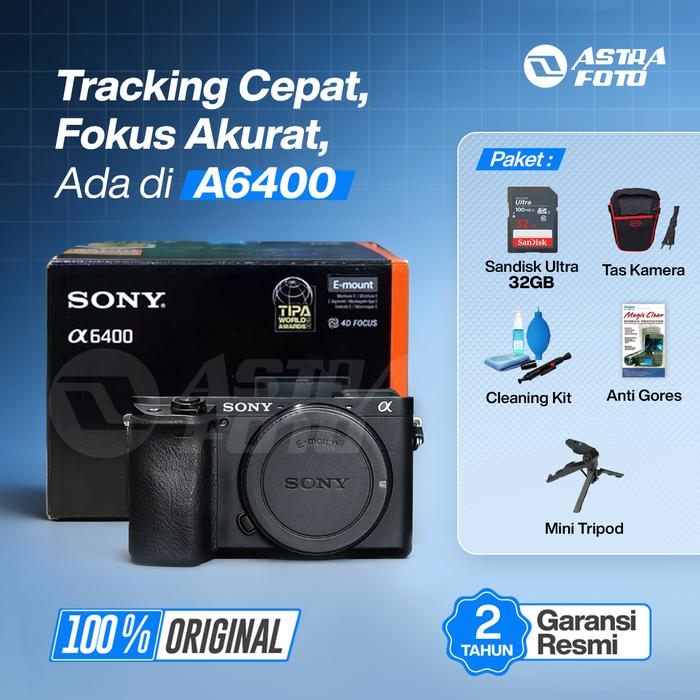 SONY A6400 BODY ONLY / SONY ALPHA A6400 BO GARANSI RESMI - ORIGINAL - Standard, Body Only · 2