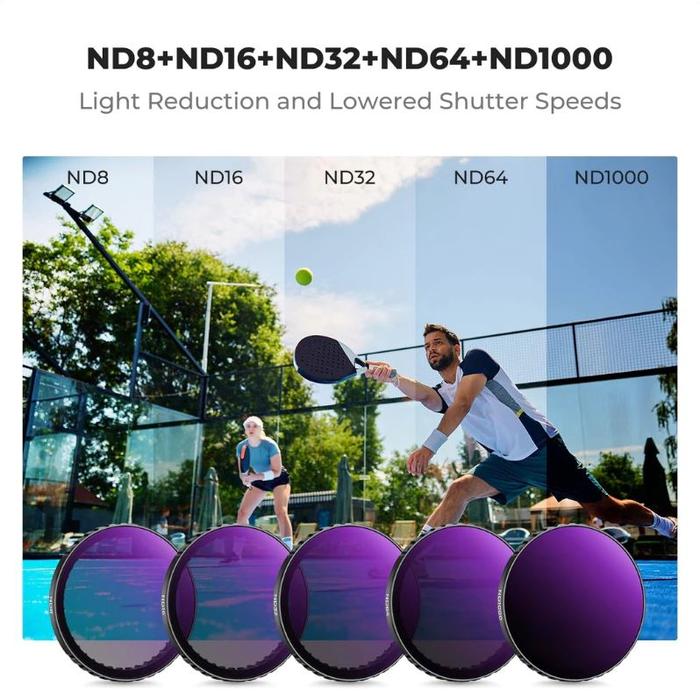 KNF Concept CPL+ND8+ND16+ND32+ND64+ND1000 HD Filter For DJI Osmo Action 3 / 4 / 5 Pro K&F Concept - Gambar 2