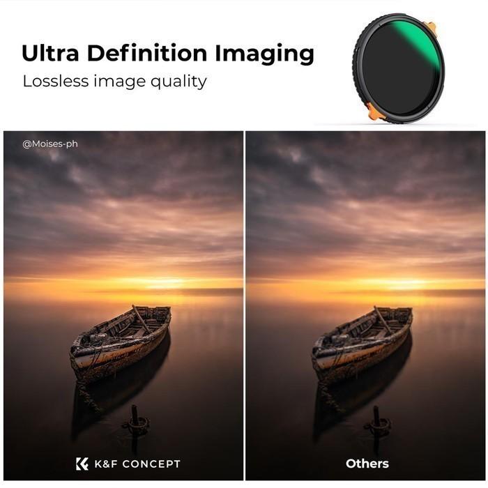 KNF Concept 67mm Filter Nano-X Variable ND4-64 + CPL K&F Filter Lensa · 6