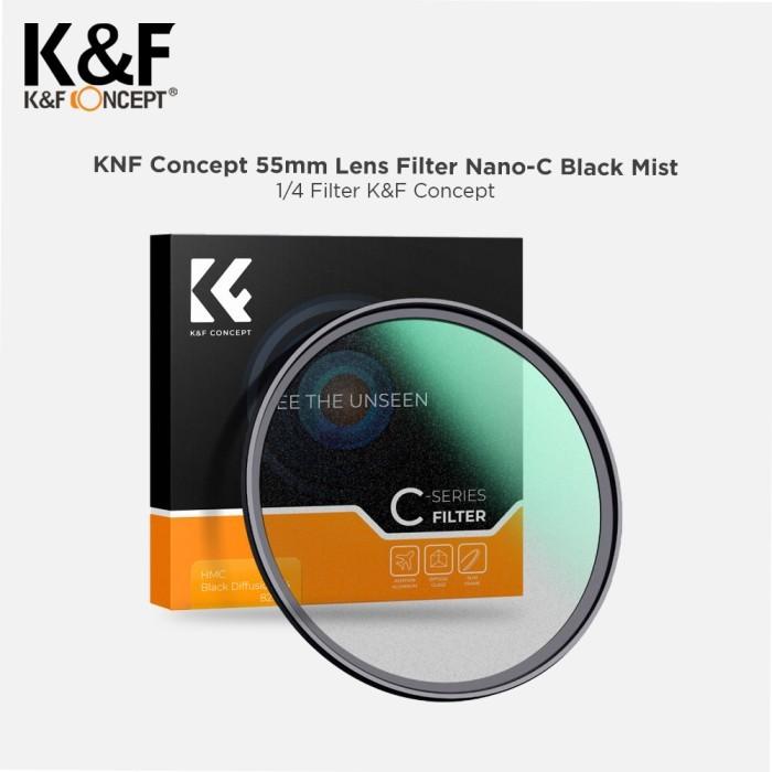 KNF Concept 55mm Lens Filter Nano-C Black Mist 1/4 Filter K&F Concept Black Diffusion · 2