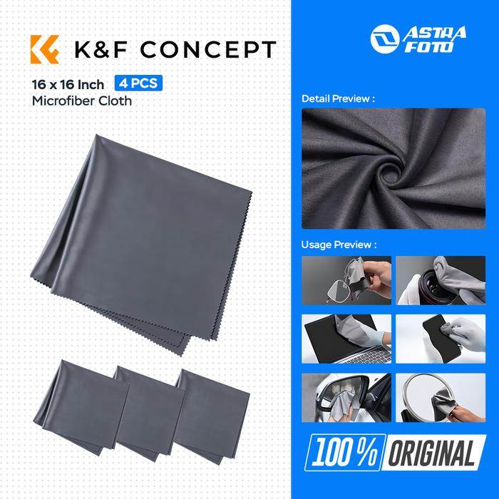 K&F KNF Concept Microfiber Large Cleaning Cloth for Camera Lens Optic 16x16inch - 1pcs · 2