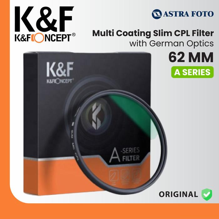 KNF Concept KNF Concept 62mm Slim CPL Filter Multi Coating + German Optics K&F
