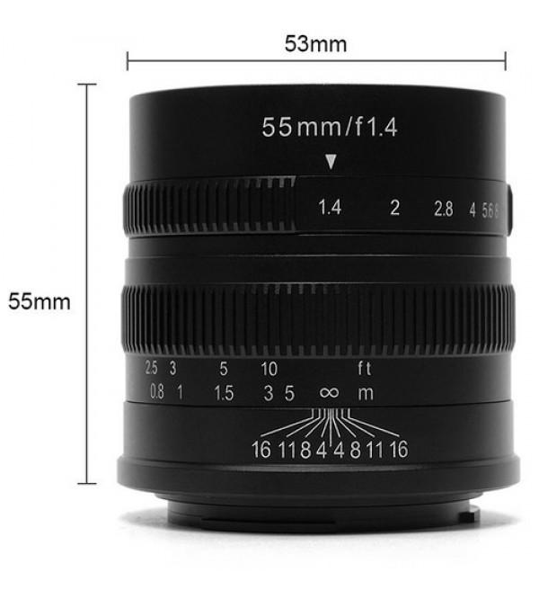 7Artisans 55mm F1.4 Canon EOS M Mount Lens - Lensa 7Artisan For Canon · 3
