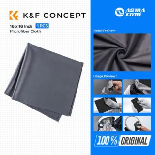 K&F KNF Concept Microfiber Large Cleaning Cloth for Camera Lens Optic 16x16inch - 1pcs