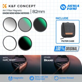 KNF Concept 82mm 4in1 Filter Magnetic GND8 ND8 ND64 ND1000 with Filter Case K&F Concept