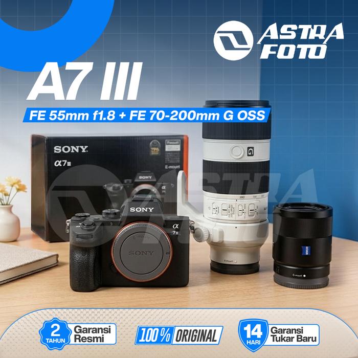 Sony Sony A7iii Body + Sony 70-200mm F4 G OSS + FE 55mm F1.8