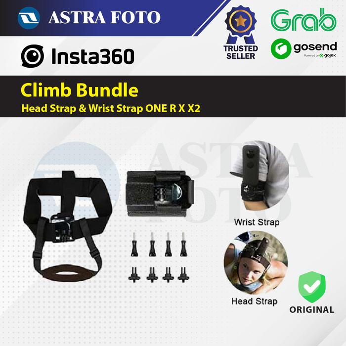 Insta360 Insta360 Climb Bundle - Insta 360 Head Strap & Wrist Strap ONE R X X2