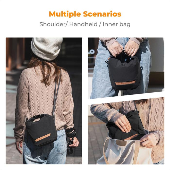 KNF Concept Sling Bag 5L Tas Kamera Mirrorless K&F Concept Camera Bag - Black - Gambar 8