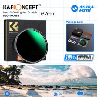 KNF Concept 67mm Filter Variable ND2-400 Nano X Coating Anti Scratch & Waterproof Pro HD Ultra Thin Lens Filter Lensa K&F Concept