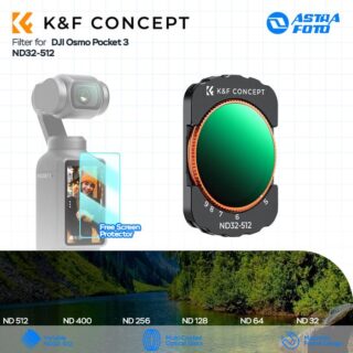 K&F Concept Variable ND32-512 Filter For DJI Osmo Pocket 3 Magnetic Filter Nano Coating VND KNF Concept