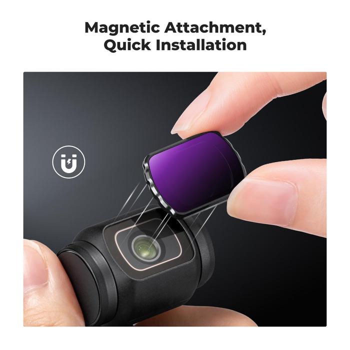 K&F Concept DJI Osmo Pocket 3 Filter CPL + ND16 + ND64 + ND256 Magnetic Multi Coated HD KNF Concept · 7