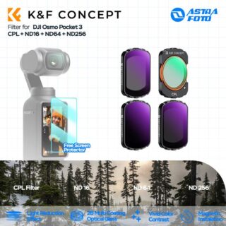 K&F Concept DJI Osmo Pocket 3 Filter CPL + ND16 + ND64 + ND256 Magnetic Multi Coated HD KNF Concept