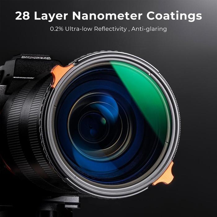 KNF Concept 77mm Filter Nano-X Variable ND4-64 + CPL K&F Filter Lensa · 5