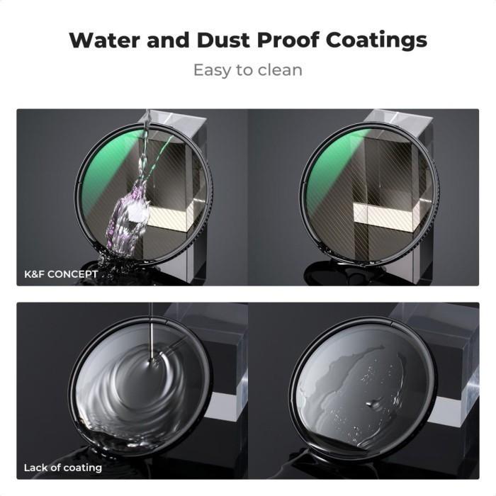 K&F Concept Gold Streak 55mm Filter Nano-X Anamorphic Flare Like Effects KNF Concept · 7
