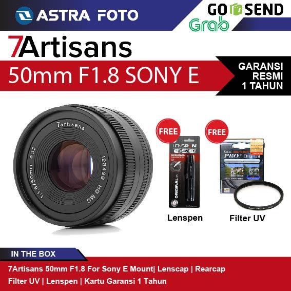 7Artisans 7ARTISANS 50mm F/1.8 LENSA FOR SONY E MOUNT - Lens 7Artisan