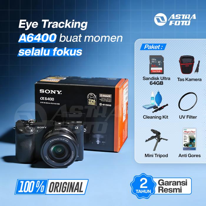 SONY ALPHA A6400 KIT 16-50mm II OSS KAMERA MIRRORLESS CAMERA 4K - Standard, Body Only · 2