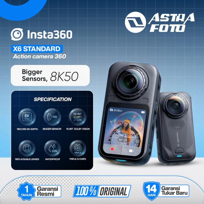Insta360 X6 Action Camera Standard & Essential Bundle Garansi Resmi Original Insta 360 One X6 - Standard, Tanpa Memory · 8