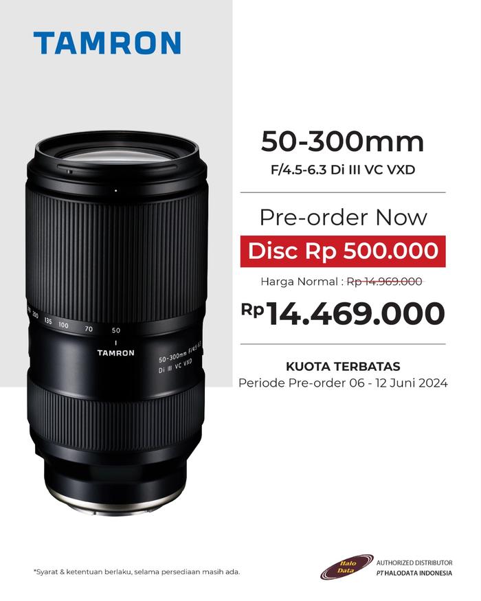 Tamron 50-300mm F4.5-6.3 Di III VC VXD Lens For Sony E-Mount Full Frame Lensa Mirrorless Garansi Resmi - Standard · 2