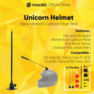 Insta360 Unicorn Helmet Mount New Version for ONE X/X2/X3/R/RS/GO2 - New Version