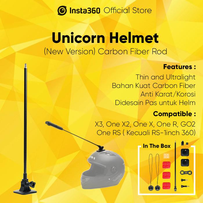 Insta360 Insta360 Unicorn Helmet Mount New Version for ONE X/X2/X3/R/RS/GO2 - New Version