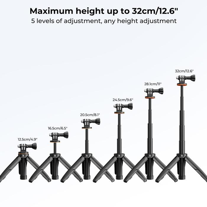 KNF Concept Tripod Mini MS03 / MS10 for Action Camera Smartphone - Black · 3